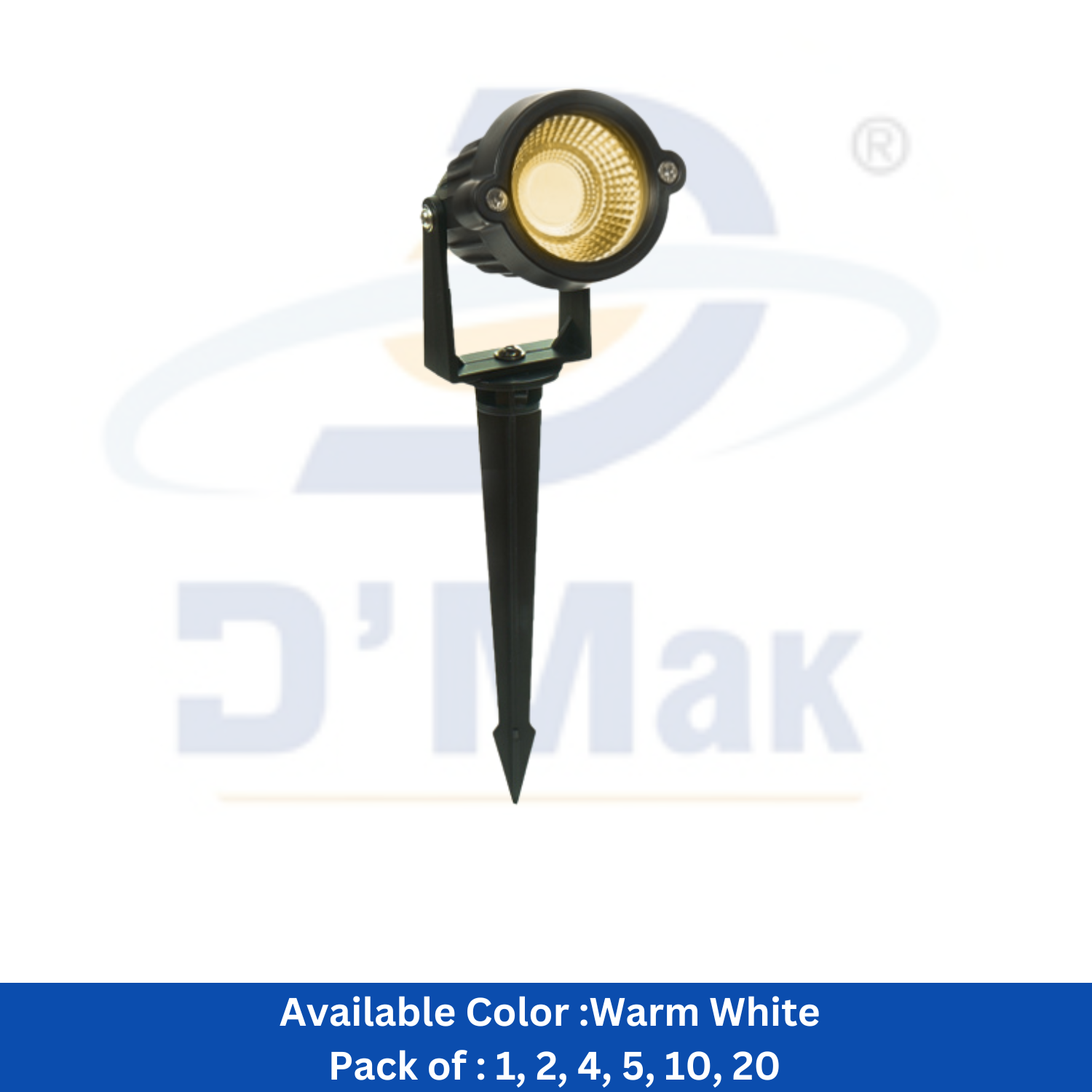 12 Watt LED Spike  Warm White Garden Light