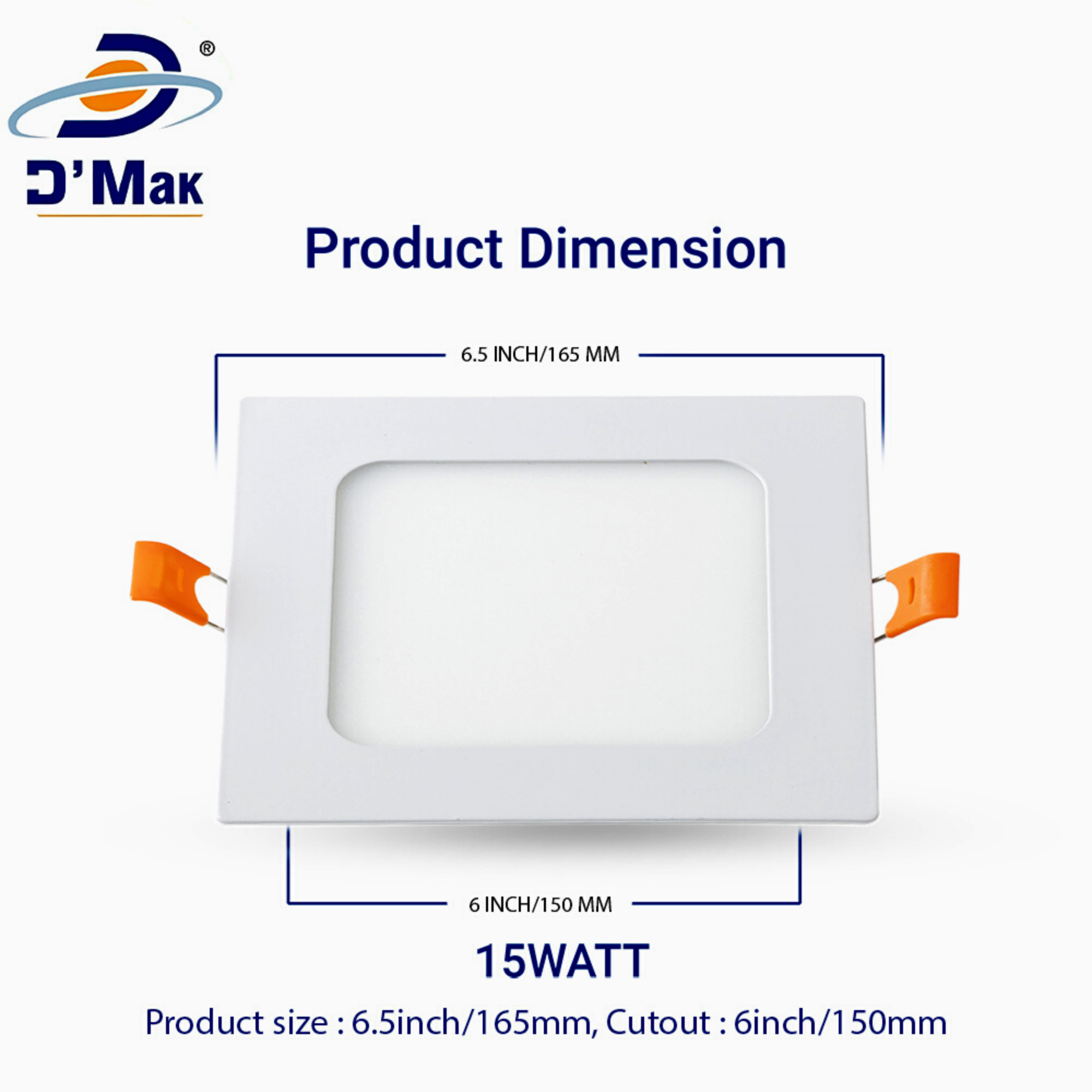 15 Watt Led Conceal Panel Light for POP/ Recessed Lighting 3in1 (White, Warm White, Natural White)