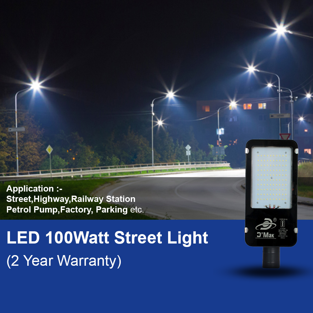 100 Watt Automatic Sensor System LED Street Light Waterproof IP65 For Outdoor Purposes
