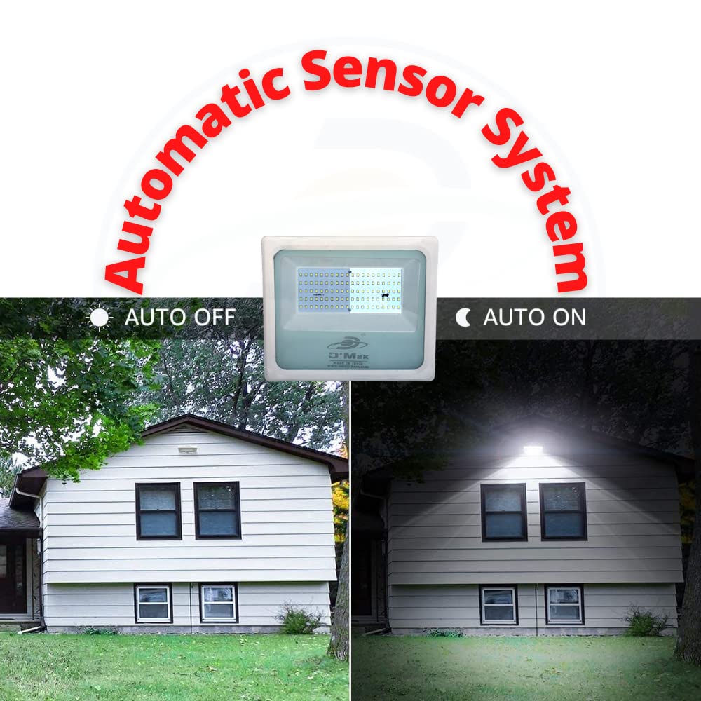 50 Watt Automatic Sensor System LED Down Chawk Flood Light White Body Waterproof IP65 For Outdoor Purposes