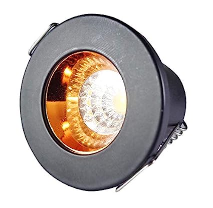 3 Watt Round LED Button COB Light Black Body With Rose Gold for POP/ Recessed Lighting