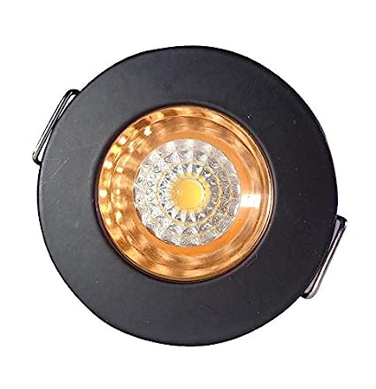 1 Watt Round LED Button COB Light Black Body With Rose Gold for POP/ Recessed Lighting