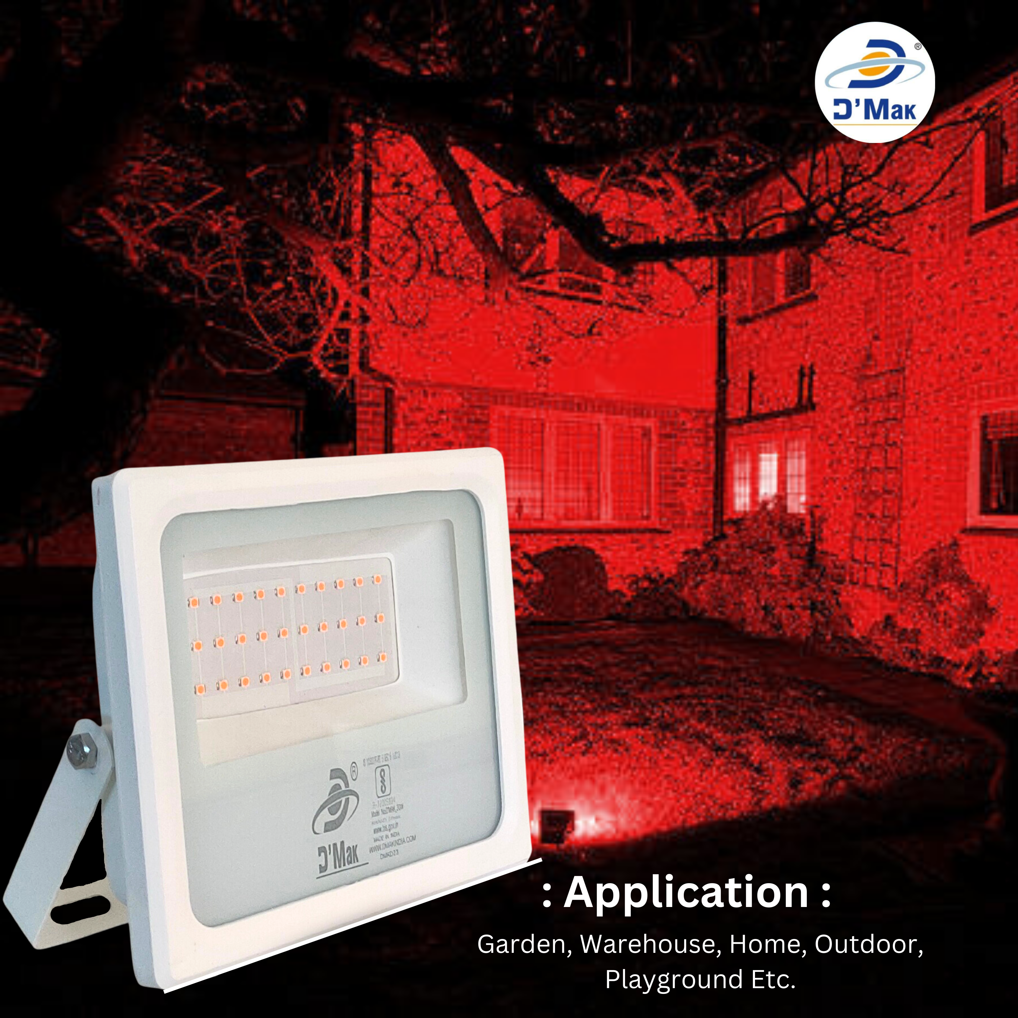 30 Watt LED Down Chawk Flood Light White Body Waterproof IP65 for Outdoor Purposes