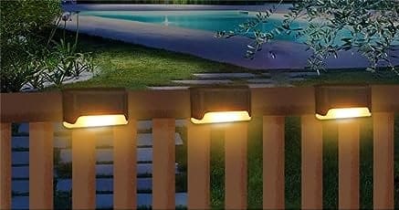 D'Mak Automatic Solar Step Wall Light for Outdoor Purposes