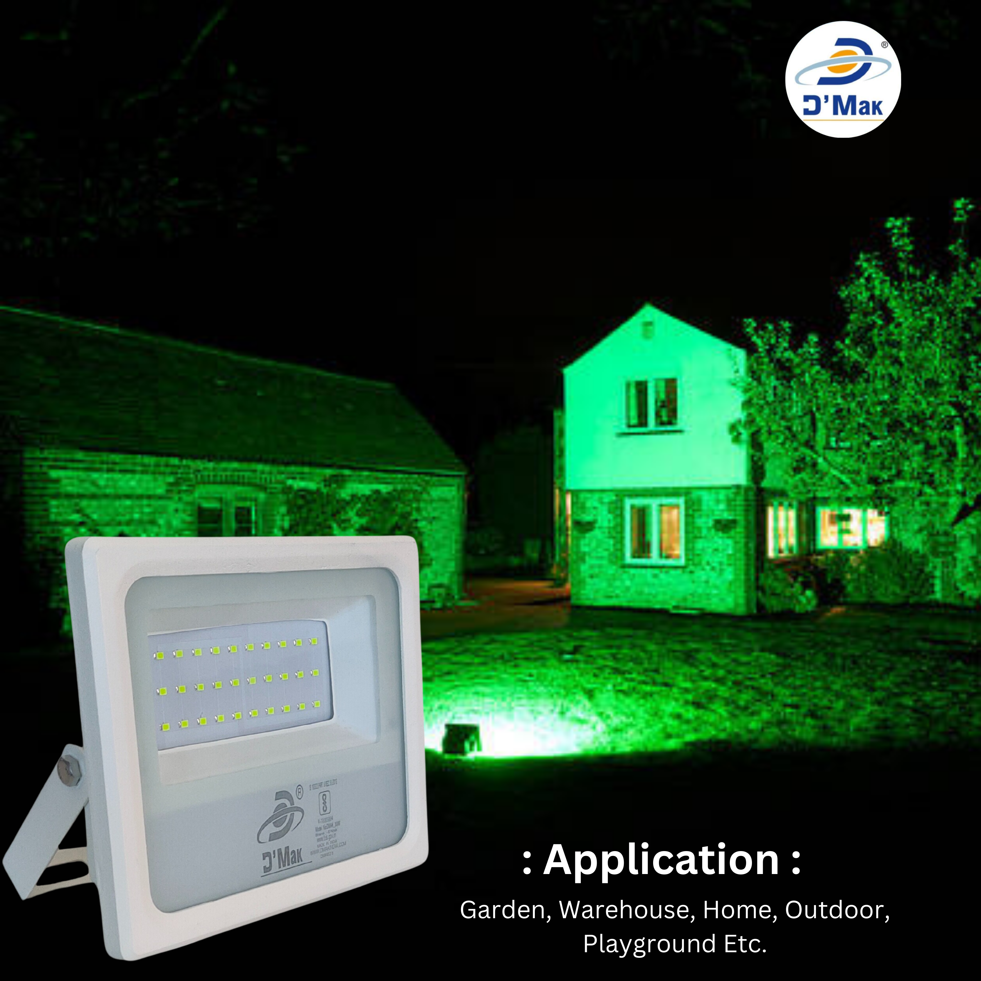 30 Watt LED Down Chawk Flood Light White Body Waterproof IP65 for Outdoor Purposes
