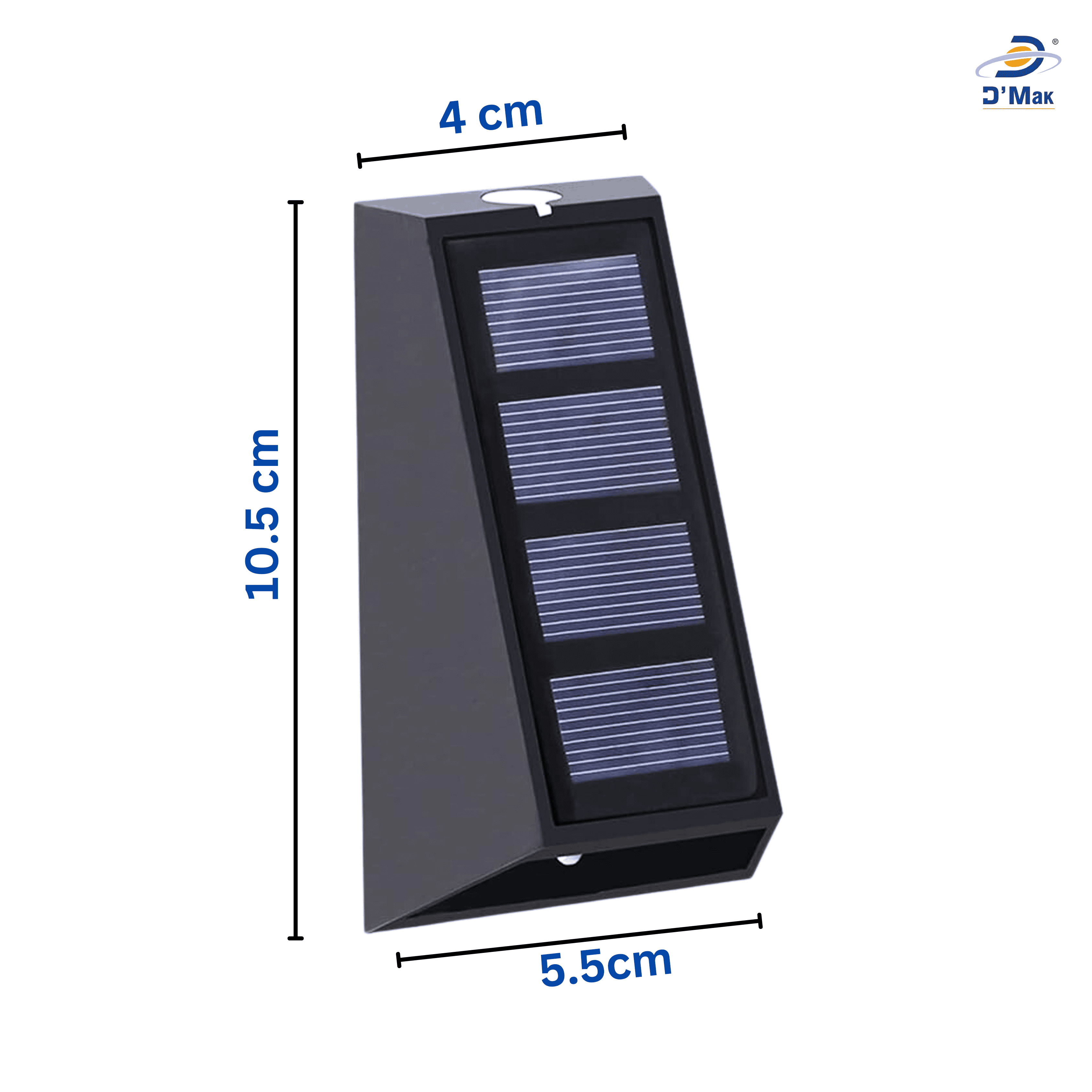 DMak Solar Fence Lights Waterproof Automatic Decorative Outdoor Solar Wall Lights for Deck, Patio, Stairs, Yard, Path and Driveway.(Automatic Color Changing)