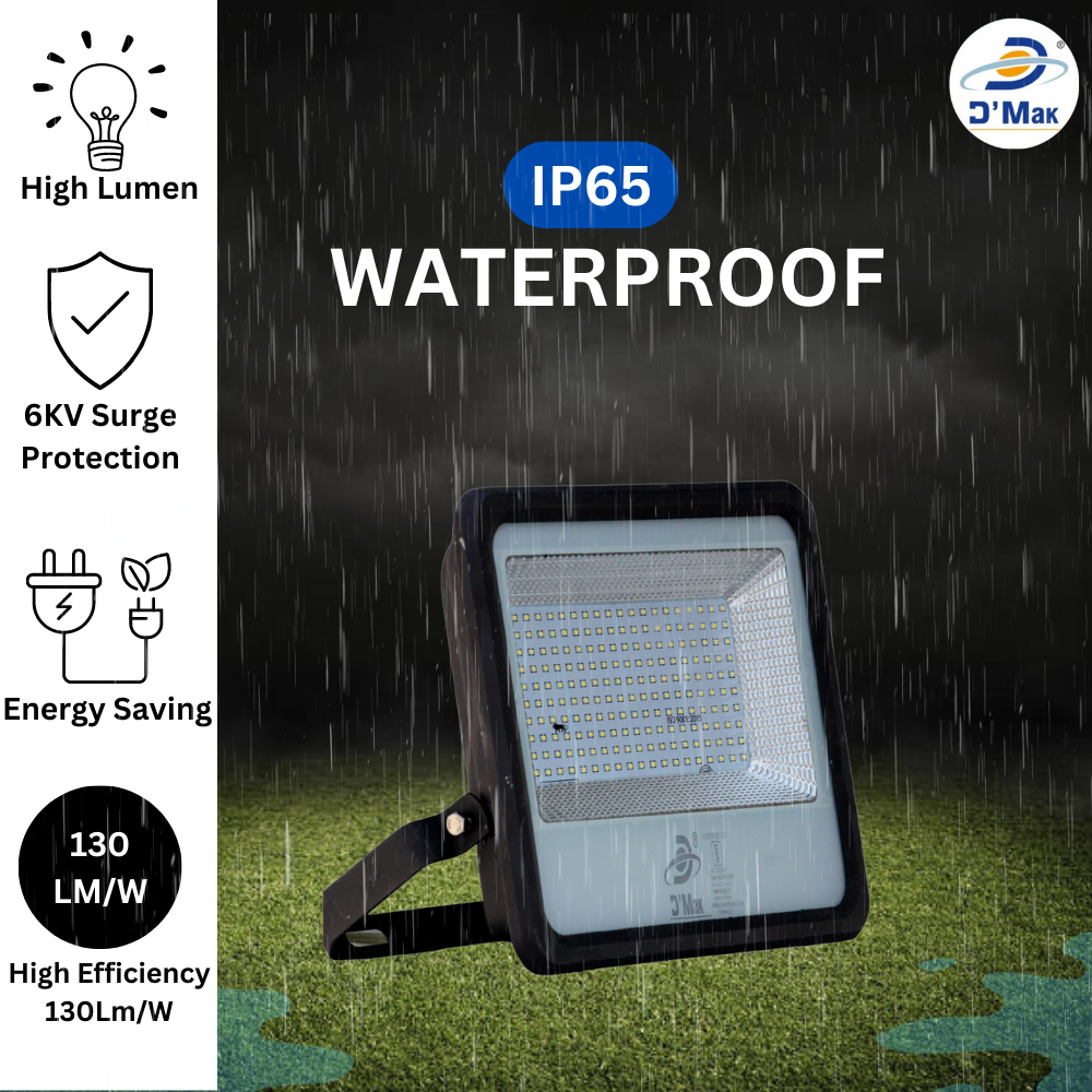 200 Watt LED Down Chawk Flood Light Grey Body Waterproof IP65 for Outdoor Purposes