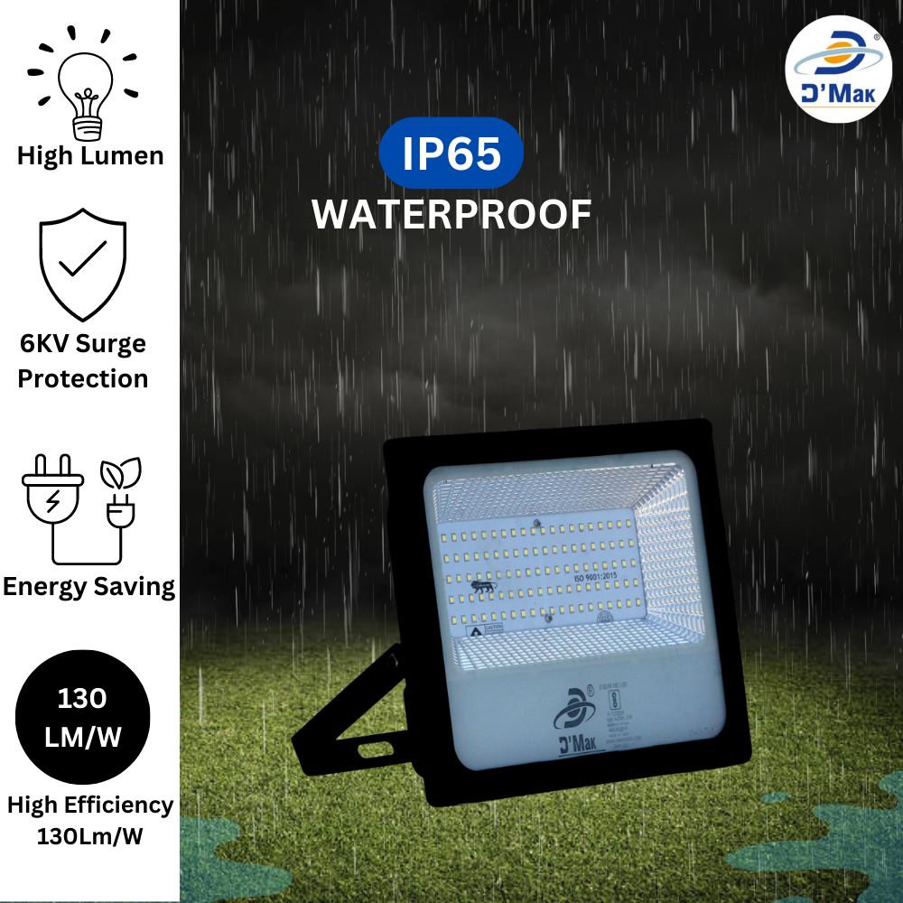 100 Watt Automatic Sensor System LED Down Chawk Flood Light Grey Body Waterproof IP65 For Outdoor Purposes