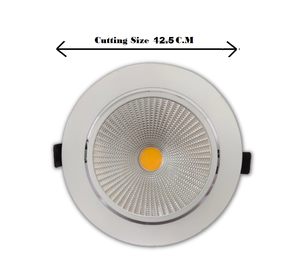 30 Watt Round LED COB Light for POP/ Recessed Lighting
