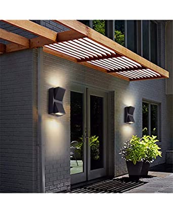 10 Watt LED "K" Outdoor Exterior Wall Step Up Down Wall Light Fixture Lamp Warm White