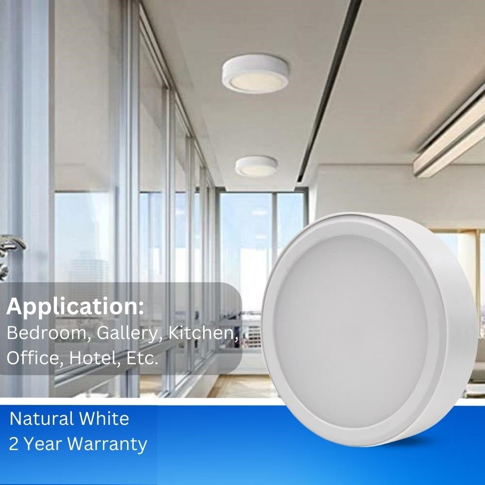 15 Watt LED Surface PC (Poly Carbonate) Panel Light for Ceiling