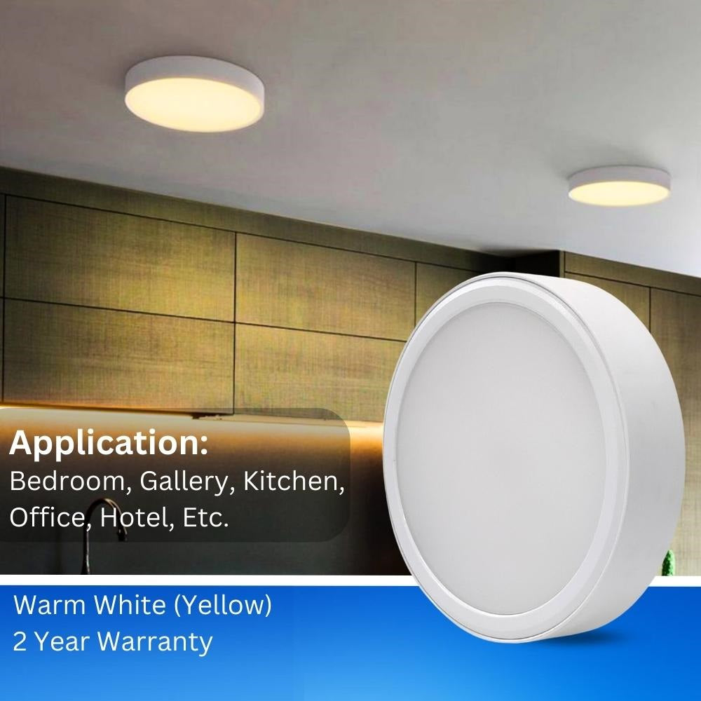 22 Watt LED Surface PC (Poly Carbonate) Panel Light for Ceiling